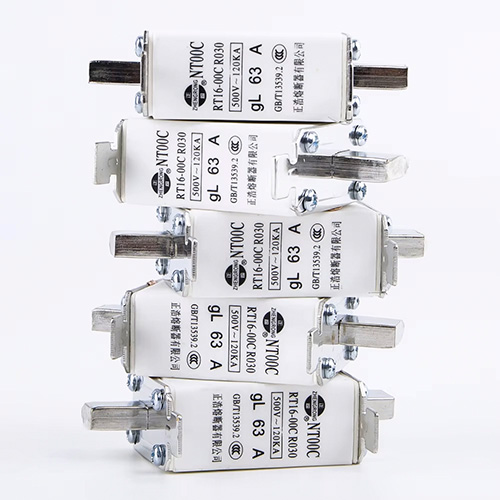 Kohandatud hulgimüügi madalpinge NT00C vahelduvvoolu kaitsme lüli nuga väike tera, suure purunemisvõimega vask 100A CE