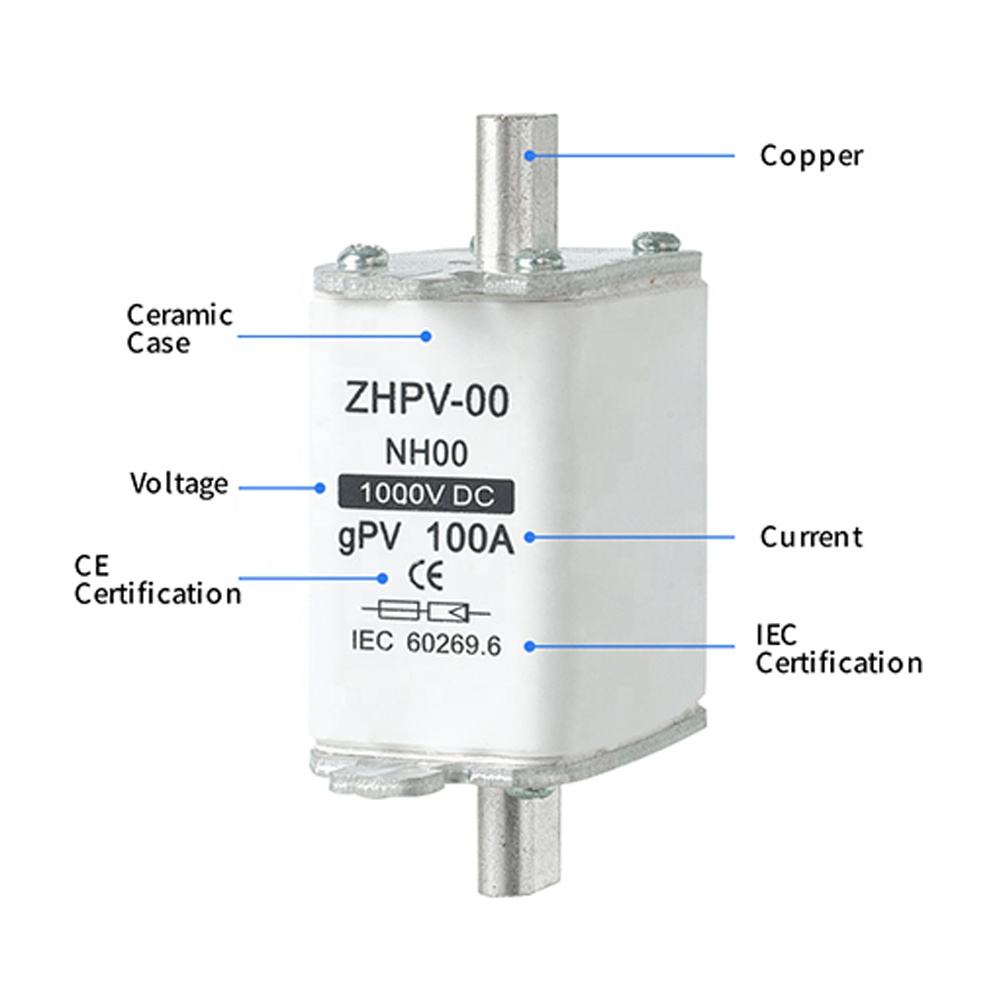 NH00-1000V IEC madalpinge fotogalvaaniline noakaitse plastikust 80A 6ka katkestusvõime