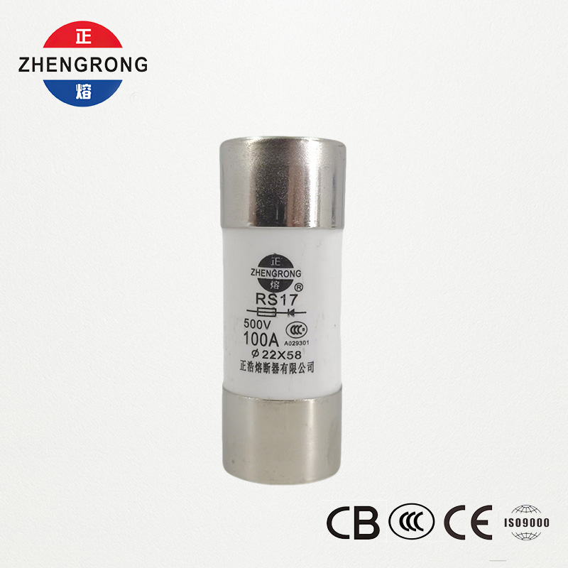 RS17 100A 500V silindriline kiiretoimeline kaitse | 22*58mm | CCC sertifitseeritud