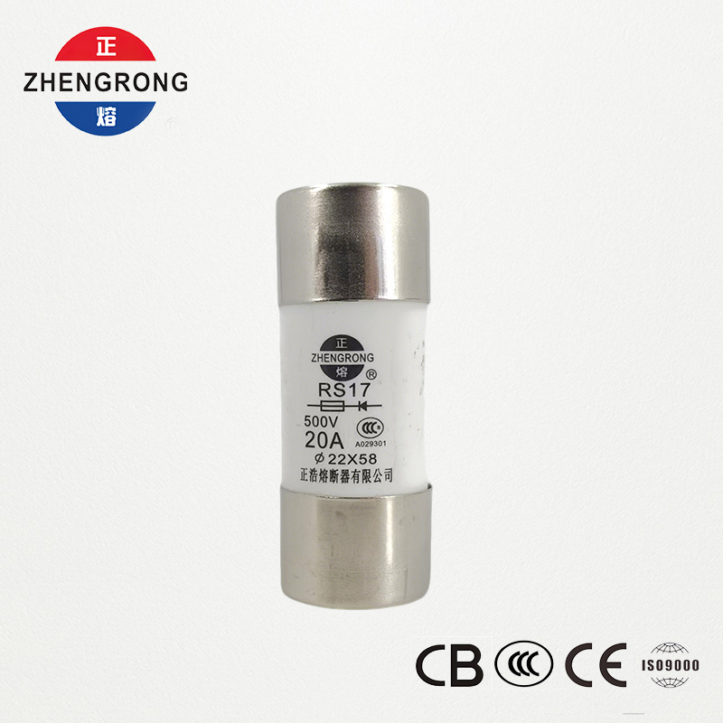 RS17 20A 500V silindriline kiiretoimeline kaitse | 22*58mm | CCC sertifitseeritud