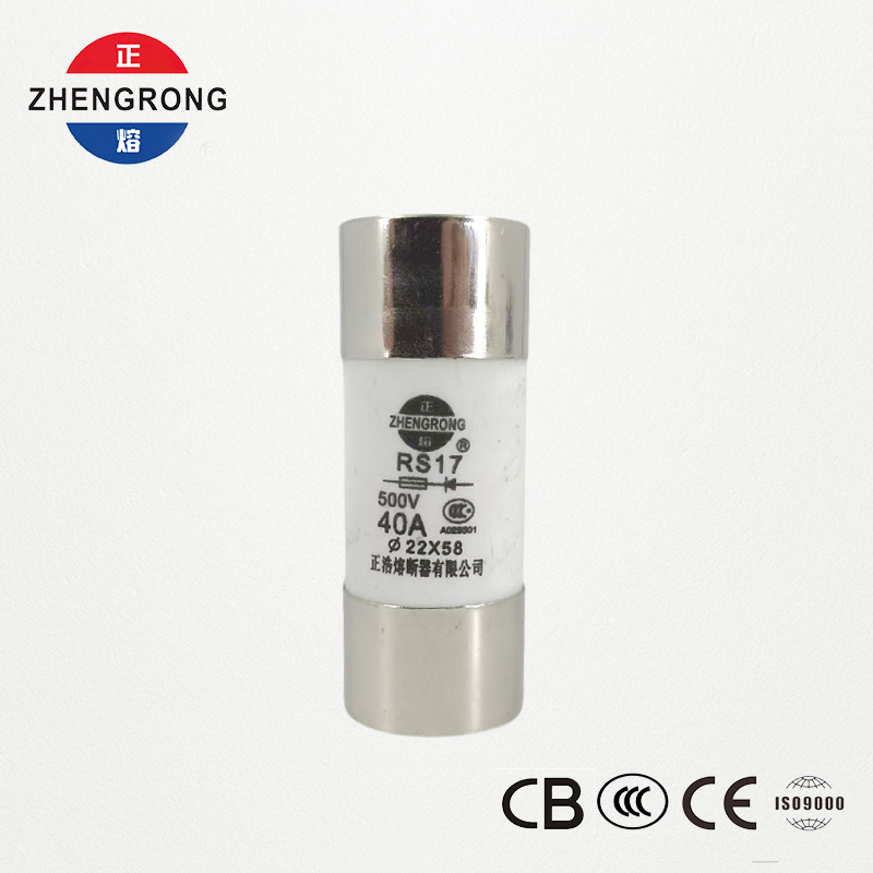 RS17 40A 500V silindriline kiiretoimeline kaitse | 22*58mm | CCC sertifitseeritud