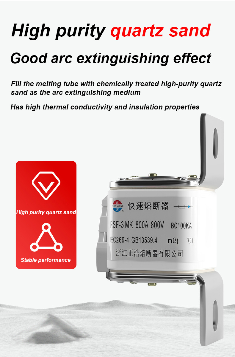 RSF-3MK 800V-800A BC100KA kaitse Ühendused